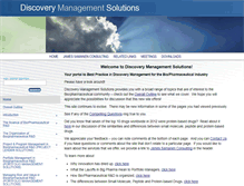 Tablet Screenshot of discoverymanagementsolutions.com
